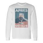 Après Ski Club X Aesthetic Skier Party Ski Outfit Langarmshirts