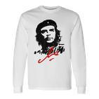 Che Guevara Cuba Rebel Signature Guerilla Icon Revolution Langarmshirts