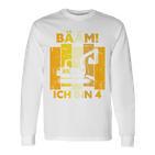 Children's Bäm Ich Bin 4 4 Jahre Boys 4Th Birthday Digger Langarmshirts