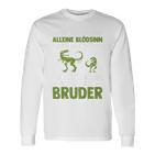 Children's Ein Glück Werde Ich Großer Bruder Dinosaur Langarmshirts