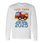 Children's Ich Werde Großer Bruder 2025 Gray Langarmshirts