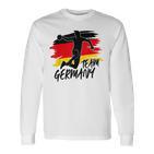 Deutschland Handball Team Flagge Ball Langarmshirts