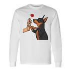 Dwarf Pinscher Liebe Miniature Pinscher Dog Holder Langarmshirts