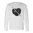 Flötist Flute Gray Langarmshirts