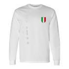 Gli Azzurri Italian Fan Flag Blue Langarmshirts