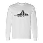 Hamburg Skyline Hamburg Love Langarmshirts