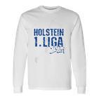 Holstein Football Kicken Fan Kiel Stadium Blue Blue Langarmshirts