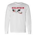 Holstein Stolle Football Kicken Fan Kiel Stadium Blue Blue Langarmshirts