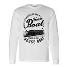 Houseboat Was Auch Immer Auf Dem Hausboat Was Auch Immer Gray S Langarmshirts