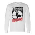 Hunting Schein Bestanden Hunter Deer Hunting Hunter Testing Langarmshirts