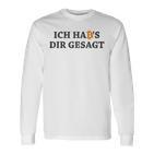 Ich Hab's Dir Gesagt Bitcoin Slogan Blockchain Langarmshirts