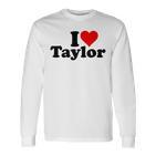 Ich Liebe Taylor Langarmshirts