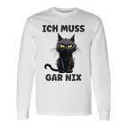 Ich Muss Gar Nix Böse Katze Inabhäng Langarmshirts