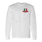 Italian Flag Letter L And I And A Italy Italy Red Langarmshirts