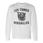 Les Tigresersailles France French Tigers Trendy Long-Sleeved Gray Langarmshirts