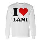 I Love Lami Langarmshirts