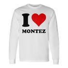 I Love Montez Langarmshirts