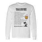 Mallorca 2024 Sauf Malle Ride Tasks Checklist Gray Langarmshirts