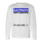 Mein 11St Birthday Wir War Dabei Guestbuch Langarmshirts