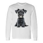 Miniature Schnauzer Dog Motif Pet Miniature Schnauzer Langarmshirts