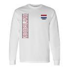 Netherlands Flag Fan Item Nederland Flag Blue Langarmshirts