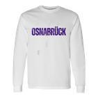 Osnabrück Football Fan Purple Purple Langarmshirts