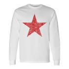 Red Starintage Ussr Soviet Union Revolution Langarmshirts