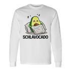 Schlavocado Official Sleep Pyjamas Sleep Avocado Gray Langarmshirts