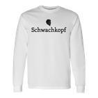 Schwach­Kopf Meme Robert Habeck Political Meme Gray Langarmshirts