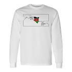 Silhouette Kenya Flag Michelangelo Hands Kenya Langarmshirts