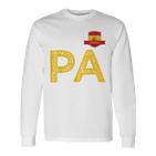 Spain España Human Flag Letter P And A Spain España Red Langarmshirts