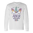 Unicorn Abitur Geschafft 2024 Langarmshirts