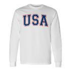 Usa Athletic Team Flag Langarmshirts