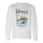 Venice Italy Enice Italiaintage Langarmshirts