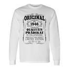 Vintage Original 1946 Geboren Jahrgang 1946 Langarmshirts