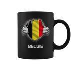 Belgium Belgie Flag Heart Fan Jersey Tassen