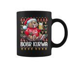 Bòbr Kurwa Christmas Jumper Polish Beer Bober Xmas Kurwa Tassen