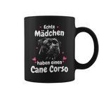 Cane Corso Dog Real Girls Haben Einen Cane Corso Tassen