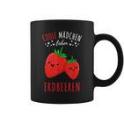 Coole Mädchen Lieben Erdbeeren Tassen