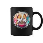 Corgi Dog Ramen Noodles Anime Cute Kawaii Manga Corgi Dog Tassen