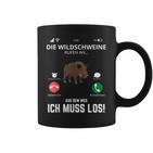 Die Wildschweine Jagd Wildboar Deer Outfit For Hunter Tassen