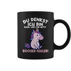 Du Denkst Ich Bin Klein Lieb Und Nett Einhorn Girl's Women's Tassen