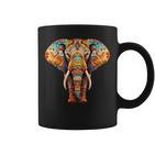 Elephant Mandala Elephant Print Tassen