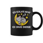 Ich Schlafe Nicht Ich Spare Energie Cat Nightdress Tassen