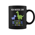 Ich Werde Ein Große Bruder Nochmal Dinosaur Tassen