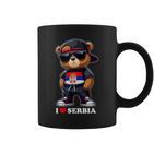 I Love Serbia Serbian Flag Teddy Bear Srbija Tassen