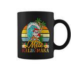 Mele-Kalikimaka Retro Santa Claus Shaka Hawaii Tassen