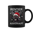 Rentier War Ausverkauft Lustiges Katzen Weihnachts Tassen