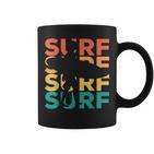 Retrointage Surfing For Surfer And Wave Rider Tassen