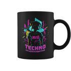 Techno Is Life's Rhythm Tassen